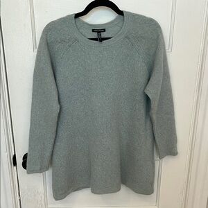 Eileen Fisher Mohair Alpaca Blend Sea Foam Green Sweater Sz L